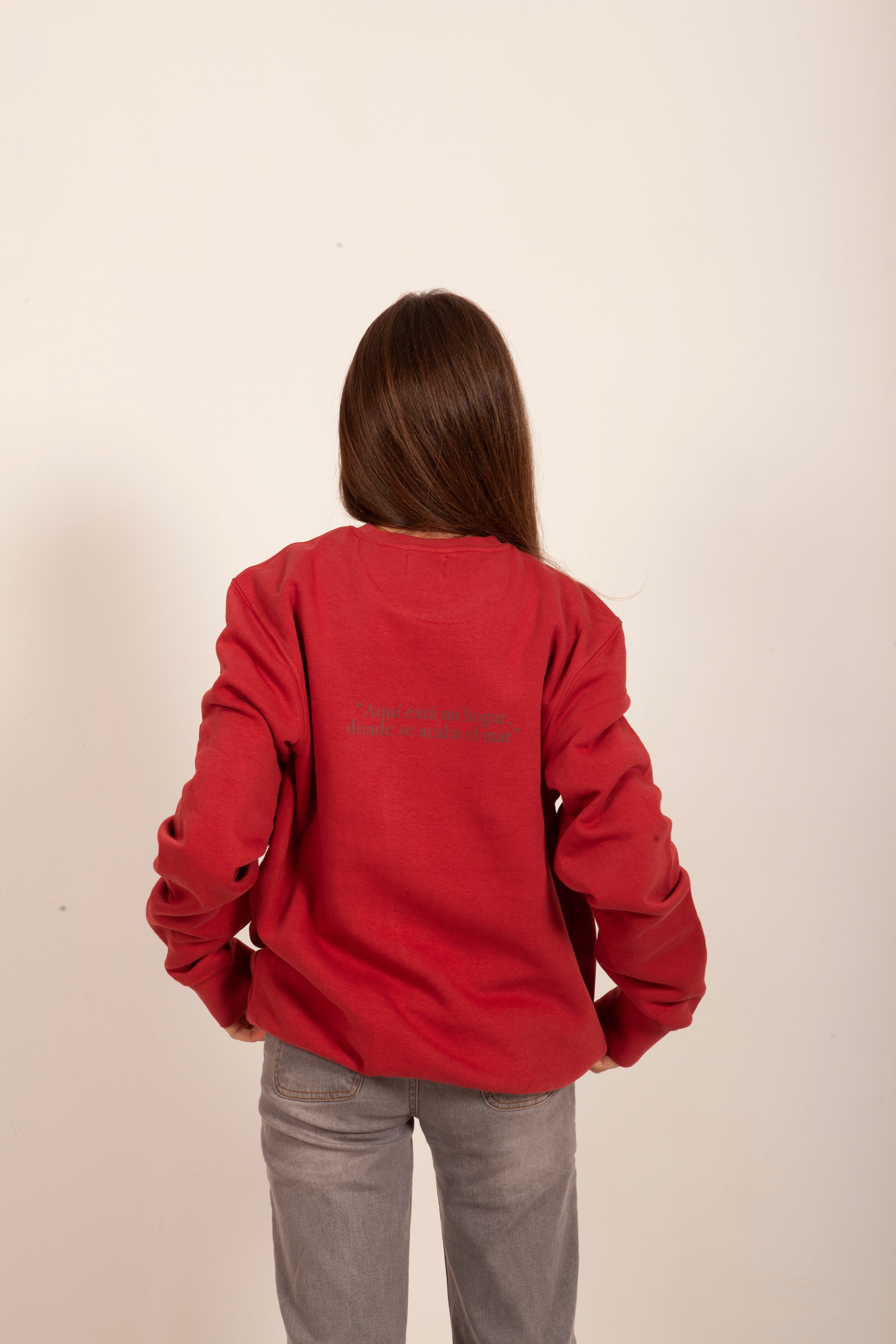 SUDADERA ROJO/GRANATE "LOS LIMONES"
